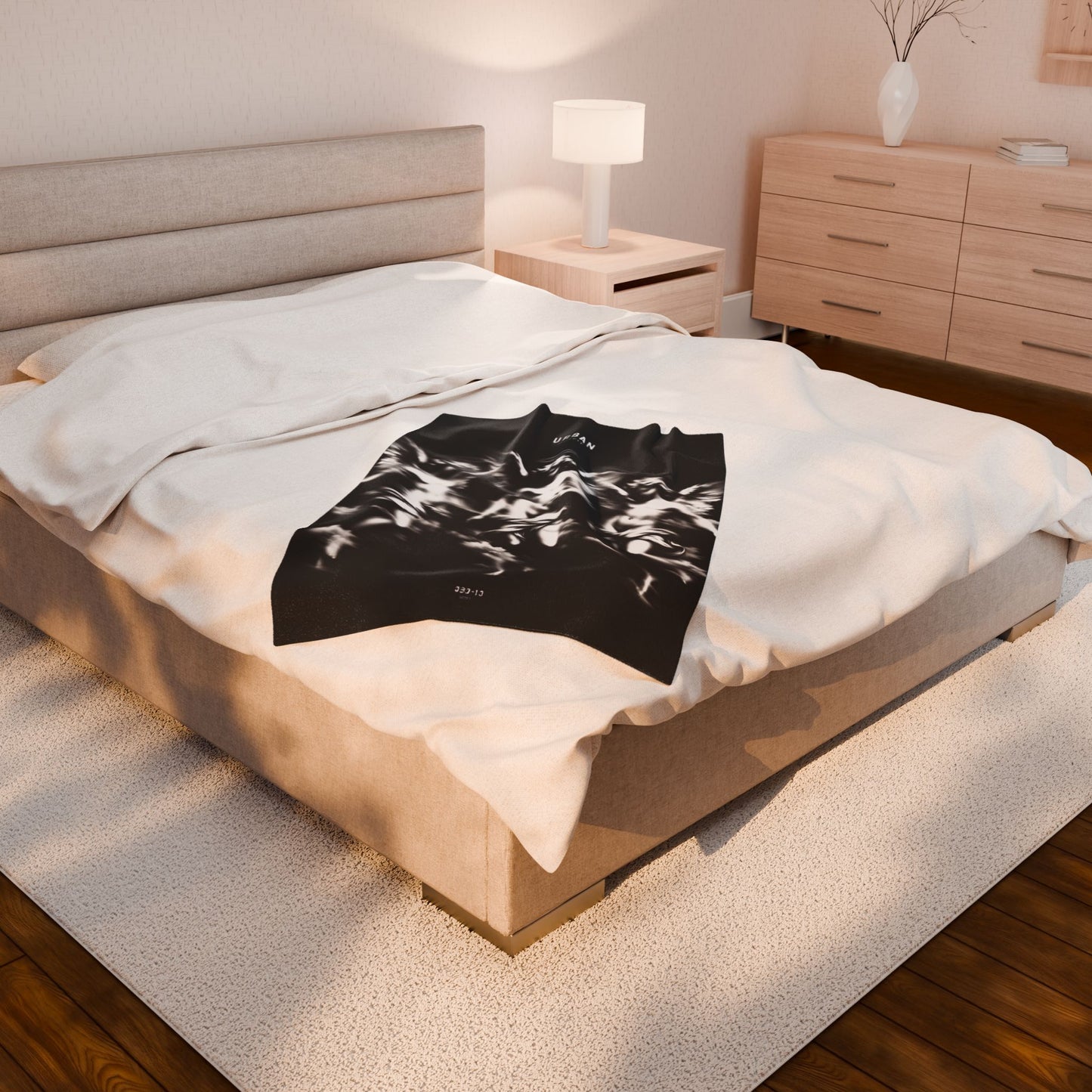Urban Outfit Velveteen Plush Blanket - Cozy Angelic Design for Home & Gifting